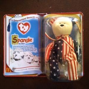 TY Beanie Baby Spangle The Bear- McDonalds Collectible 1999 *RARE*